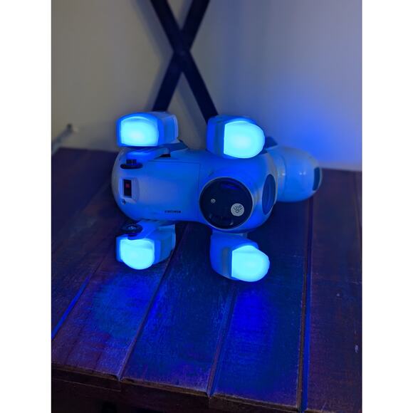 Liberty Imports Robot Dog Toy Bump+Go Electronic Pet Puppy Walks Music Lights! - Picture 2 of 7